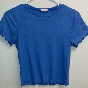 Blue Crop Top